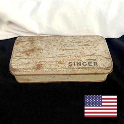1960 Amerika, SINGER Orijinal Dikiş Makinesi Metal Kutu ve Aksesuarları