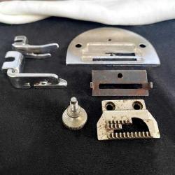 1960 Amerika, SINGER Orijinal Dikiş Makinesi Metal Kutu ve Aksesuarları