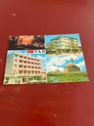 Efemera - Van gölde gurup - yapı ve kredi bankası - Nuh palas lüks otel beşkardeş -kayaçelebi  camii keskin color  kartpostalı 15.5x10.5 ebatında - kitantik - kitaLog