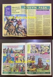 TARKAN ÇİZGİ ROMAN SERİSİ SETİ, HAFTALIK MECMUA (DERGİ)  - SEZGİN BURAK, İLK BASKI - 1971, 7-8-9-10. SAYILAR, TOPLAM 4 SAYI SET HALİNDE - DEHŞET KULESİ, 6 OCAK 1971, 13 OCAK 1971, 20 OCAK 1971, 27 OCAK 1971 - TARİHE ÜN SALMIŞ TÜRKLER, ''HÜSEYİN PAŞA'' ''GEDİK AHMET PAŞA'' ''CENGİZ HAN'' - HİPPİ KRALI PİPPİ