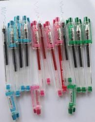 Tükenmez Jel  Kalem 0.3 mm Açık Mavi(4) Yeşil (4) Pembe (4) Toplam 12 Adetli Kutu Dong-A  Marka