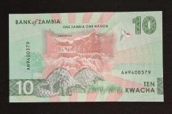 Zambia 10 Kwacha 2024 ÇİL KAĞIT PARA