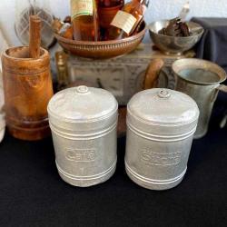 1950 Fransa, Alüminyum Kahve Şekerlik Seti