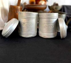 1950 Fransa, Alüminyum Kahve Şekerlik Seti