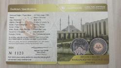 2024 - Diyanet İşleri Başkanlığı'nın 100. Yılı Bronz Hatıra Para Sertifikası (Sadece Sertifika)
