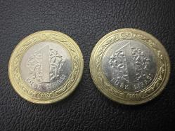 Meclis 1 Lira 2 Adet Ters Düz Takım Çil