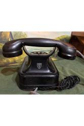 Siemen halske antika çevirmeli metal telefon