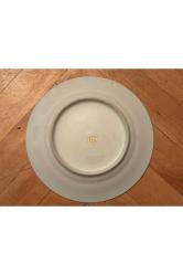 Fransız Limoges porselen dekor duvar tabagi 18,5 cm çapında