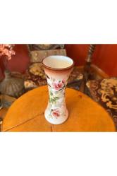 İtalyan El boyama Opalin vazo 18 cm boyunda 7 cm çapında