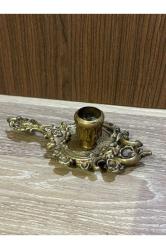 Avrupa pirinç şinanay mumluk şamdan 16 cm x 8 cm x 5 cm ölçülerinde