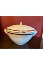 1970 ler sümerbank yarımca porselen - çorbalık 25 cm x 15 cm ölçülerinde