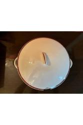 1970 ler sümerbank yarımca porselen - çorbalık 25 cm x 15 cm ölçülerinde