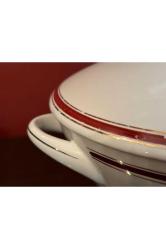 1970 ler sümerbank yarımca porselen - çorbalık 25 cm x 15 cm ölçülerinde