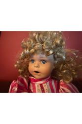 1980 ler 38 cm boyunda Avrupa porselen bebek kfg94