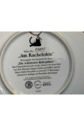 1993 alman bradex kahla limitli üretim porselen duvar tabağı tabak 20 cm çapında