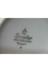 bareuther bavaria porselen şekerlik ve sütlük takımı - şekerlik 10 cm sütlük 9,5 cm boyunda