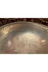 Avrupa dövme bakır sunumluk 23 cm çapında 12 cm yüksekliğinde