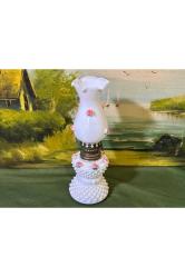 20 cm boyunda fransız Opalin gaz lambası