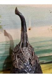 Osmanlı dönemi tuğralı gümüş gülabdan 19 cm boyunda 222 gram ağırlığında