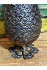 Osmanlı dönemi tuğralı gümüş gülabdan 19 cm boyunda 222 gram ağırlığında