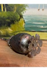 Osmanlı dönemi tuğralı gümüş gülabdan 19 cm boyunda 222 gram ağırlığında