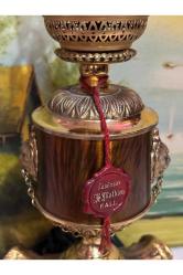 1960's fransız 52 cm boyunda bronz dan aslan figürlü ve ayaklı gaz lambası formunda abajur