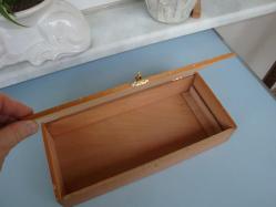 GERARD / GENEVE AHŞAP PURO KUTUSU ( Menteşeli & Kilitli Kapaklı ) Made DOMINICAN REPUBLIC - KOLEKSİYONLUK BÜYÜK BOY AHŞAP KUTU