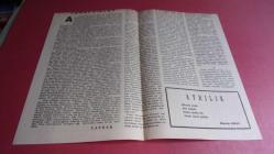 Yaprak Fikir Sanat Gazetesi, 1 Mart 1950, Sayı 21 (Şiir yolu ile tanıtma...)- Tıpkıbasım Orhan Veli (sahibi)