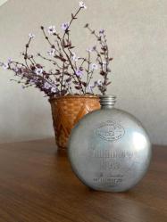 Vintage Tullamore Dew Çelik Cep Matarası