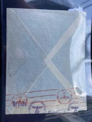 II. Dünya Savaşı 2’li Orijinal Zarf Lotu – 1940 Nazi Sansürlü Türkiye Gönderimi & 1945 Feldpost Tank Avcı Birliği Yazışması