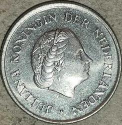 HOLLANDA 1969 25 CENT