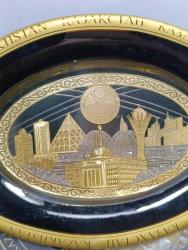 T5-----KAZAKİSTAN ALTIN VARAK PORSELEN TABAK
