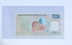 7.EMİSYON 1.TERTİP NADİR A SERİSİ 5000 LİRA ( KÜÇÜK MEVLANA) ÇİL ALTI KONDİSYONDA