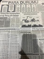 SABAH EKONOMİ GAZETESİ SABAH DOĞUM GÜNÜ GAZETESİ - 29 mayıs 1992 - Borsa-Döviz-Yatırımcının borsa günlüğü-Yatırım fonları-Cebinizdeki paranın seyir defteri-Nejat Eczacıbaşı-Ana yıllık 92 çıktı-Süleyman Demirel-TOBB-Migros-Fıat-Halit Narin-Nurullah Gezgin-Memduh Hacıoğlu-İbrahim Bodur-Dışbank-Tansu Çiller-Bir Türk dünyaya,bir dolar 7010 tl ye bedel-Senem erdil-İMKB-Oya Berberoğlu-Borsa Faresi-Fınancıal Times-Ege Biracılık-Mehmet Öngeoğlu-Şirketlerin Fiyat/Kazanç oranları-iktisat bankası-sermayesini ikiye katlıyor-60 milyar dolarlık altın yastık altında-Bora Paran-Asil Nadir-Yıldırım demirören-süsler kalite tutkusu-Leyla oruç-oto haber-Tansu Çiller-Meral Tamer
