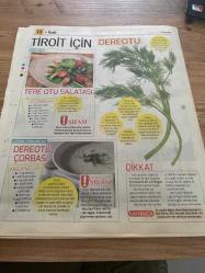 HÜRRİYET GAZETESİ HÜRRİYET KELEBEK 2 GAZETESİ DOĞUM GÜNÜ GAZETESİ -25 ŞUBAT  2016 -KALP DAMAR DEPRESYON VE TİROİT İÇİN ŞİFALI YEMEKLER - Ahmet maranki - depresyon nedir - sarı kantaron - tutmaç çorbası - lavanta şerbeti - stres için kür - zeytinyağlı taze fasulye - düzenli beslenme ve stressiz yaşam - alıç bitkisi ve çiçeği - balık çorbası - balkabağı tatlısı - meyveli yulaf ezmesi - kozmik kalp damar kürü - kalp ve tansiyon için sarımsak kürü - dereotu çorbası - dereotu salatası