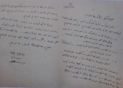 [BOLULU AŞIK DERTLİ’NİN MEZARI NEREDE?] 1959 Bolulu tarihçi M. Zekâi [Konrapa]’ya hitaben yazılmış, ‘Bolu Vilâyet Matbaası Baş Mürettibi H. K.’ imzalı elyazısı Osmanlıca mektup