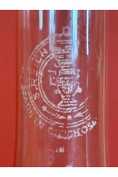 antika Fransız  zin (kurşun) gaz lambası 29 cm boyunda