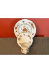 villeroy boch summer day alman trio - çay kahve fincanı