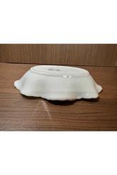 limoges rehausse main el boyama sunumluk şekerlik kase - 17 cm 10,5 cm x 3 cm ölçülerinde