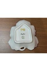 limoges rehausse main el boyama sunumluk şekerlik kase - 15,5 cm 13,5 cm x 3 cm ölçülerinde