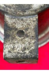 Fransız pirinç antika gaz lambası 26 cm boyunda