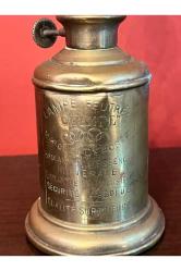 Fransız pirinç gaz lambası 24 cm boyunda