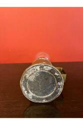 Fransız pirinç gaz lambası 24 cm boyunda