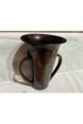 bakır kulplu vazo - 19 cm boyunda