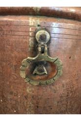 Büyük boy bakır kapaklı kova 38 cm boyunda 27 cm çapında