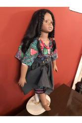 Avrupa porselen bebek 56 cm boyunda - serçe parmağı kırıktır