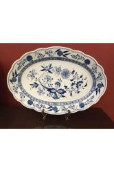 Alman hutschenreuther Porselen dekoratif veya sunum tabağı 43 cm 30,5 cm ölçülerinde