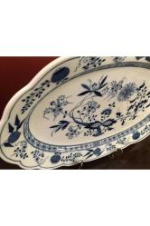 Alman hutschenreuther Porselen dekoratif veya sunum tabağı 43 cm 30,5 cm ölçülerinde