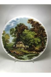 24 Cm Çapında Limoges Porselen Duvar Tabağı
