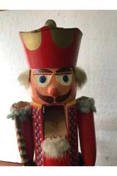 37 Cm Boyunda Ahşap Avrupa El Boyama Fındıkkıran